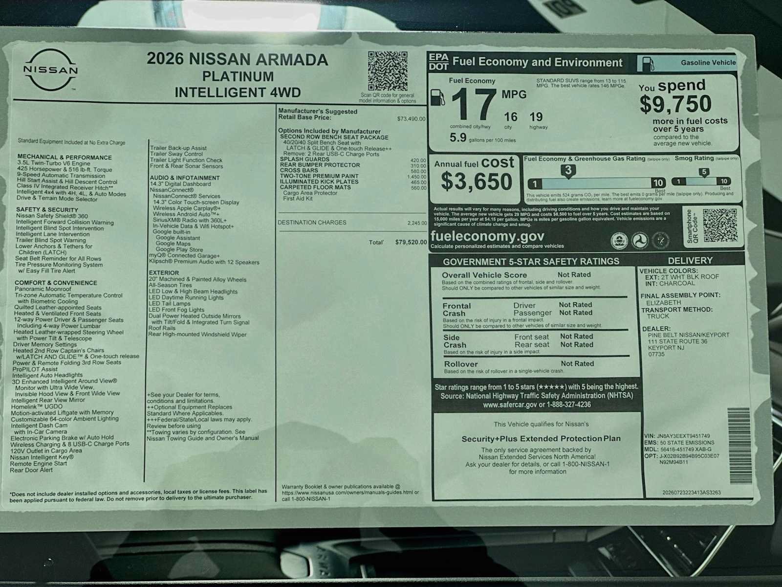 New 2026 Nissan Armada Platinum AWD/4WD image 6
