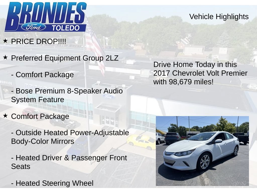 Used 2017 Chevrolet Volt Premier w/ Driver Confidence Package FWD image 5