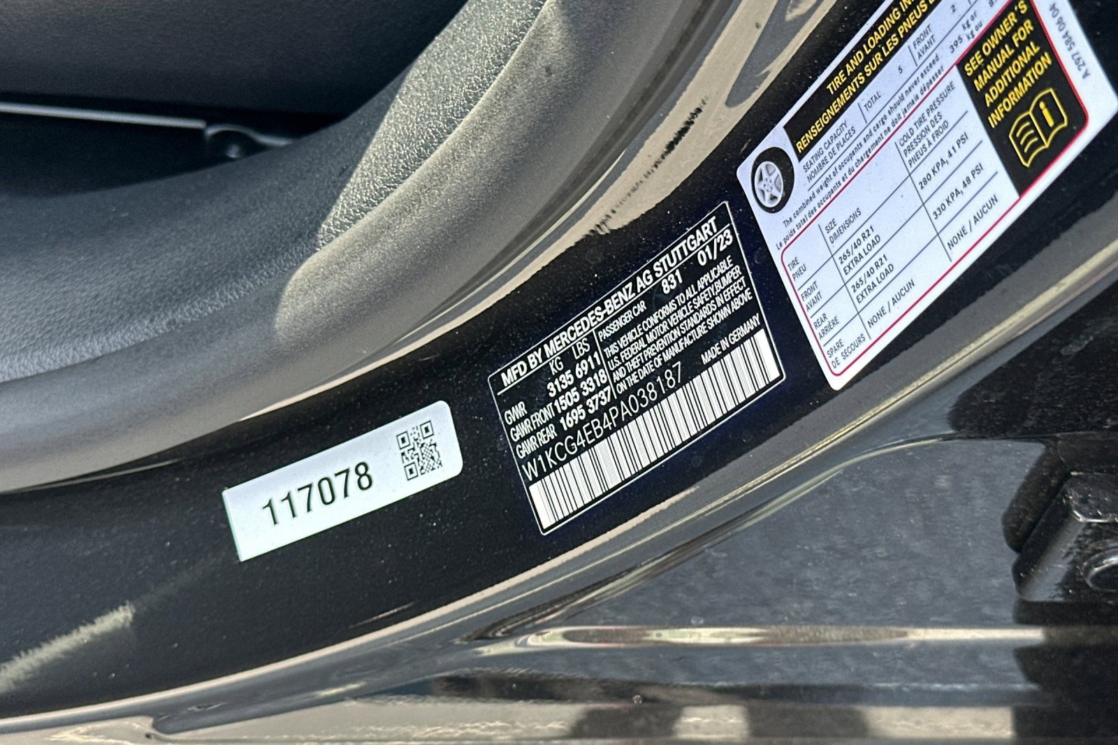 Certified 2023 Mercedes-Benz EQS 580 4MATIC Sedan image 37