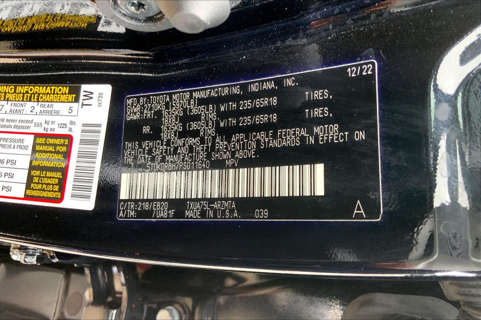 Used 2023 Toyota Highlander XLE AWD/4WD image 38