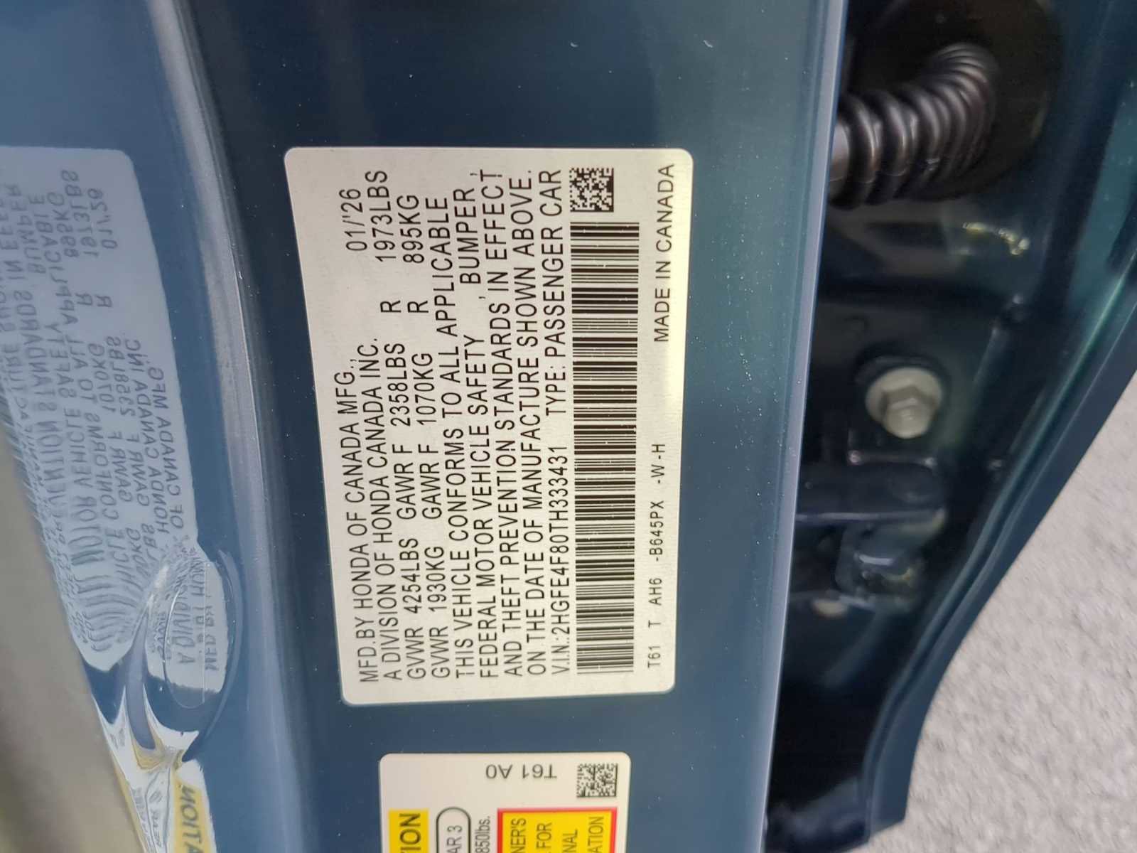 New 2026 Honda Civic Sport image 28