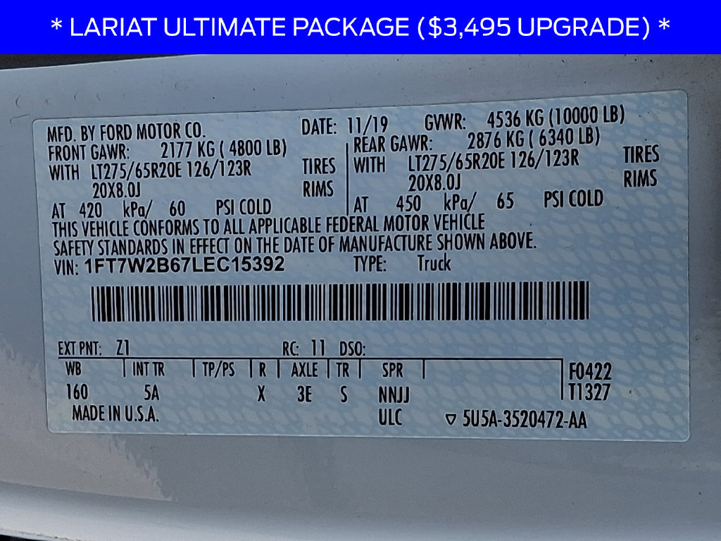 Used 2020 Ford F250 Lariat w/ Lariat Ultimate Package AWD/4WD image 28