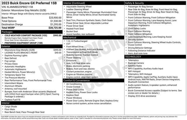 Used 2023 Buick Encore GX Preferred w/ Cold Weather Comfort Package FWD image 37