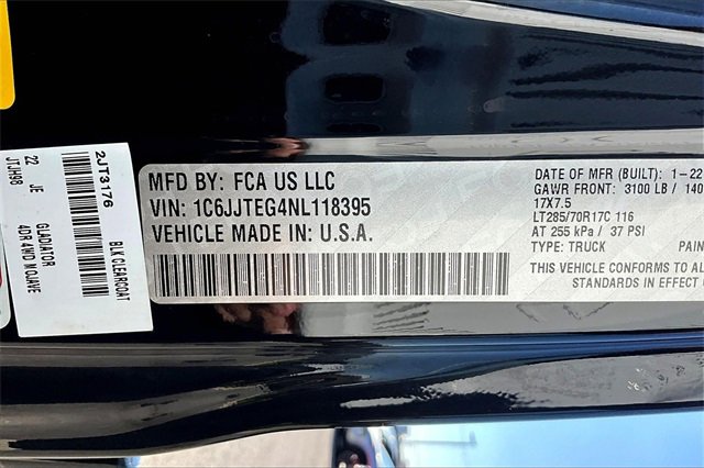 Used 2022 Jeep Gladiator Mojave w/ LED Lighting Group image 33