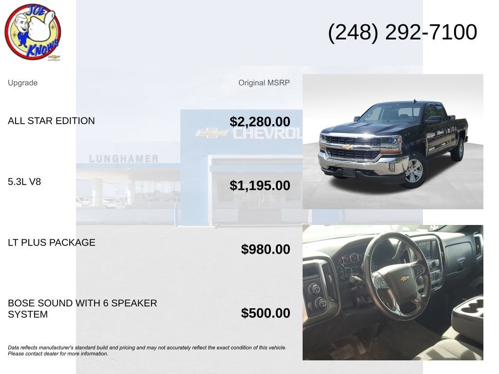 Used 2016 Chevrolet Silverado 1500 LT w/ All Star Edition AWD/4WD image 5