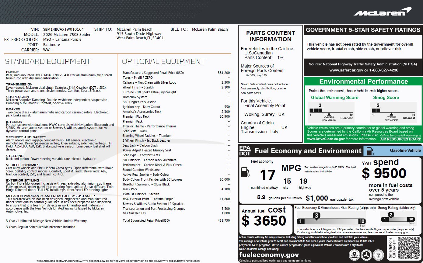 New 2026 McLaren 750S Spider image 29