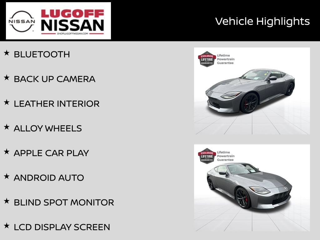 Certified 2025 Nissan Z Performance w/ Floor Mat Package RWD image 3
