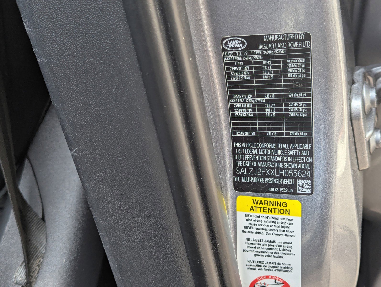 Used 2020 Land Rover Range Rover Evoque S image 35