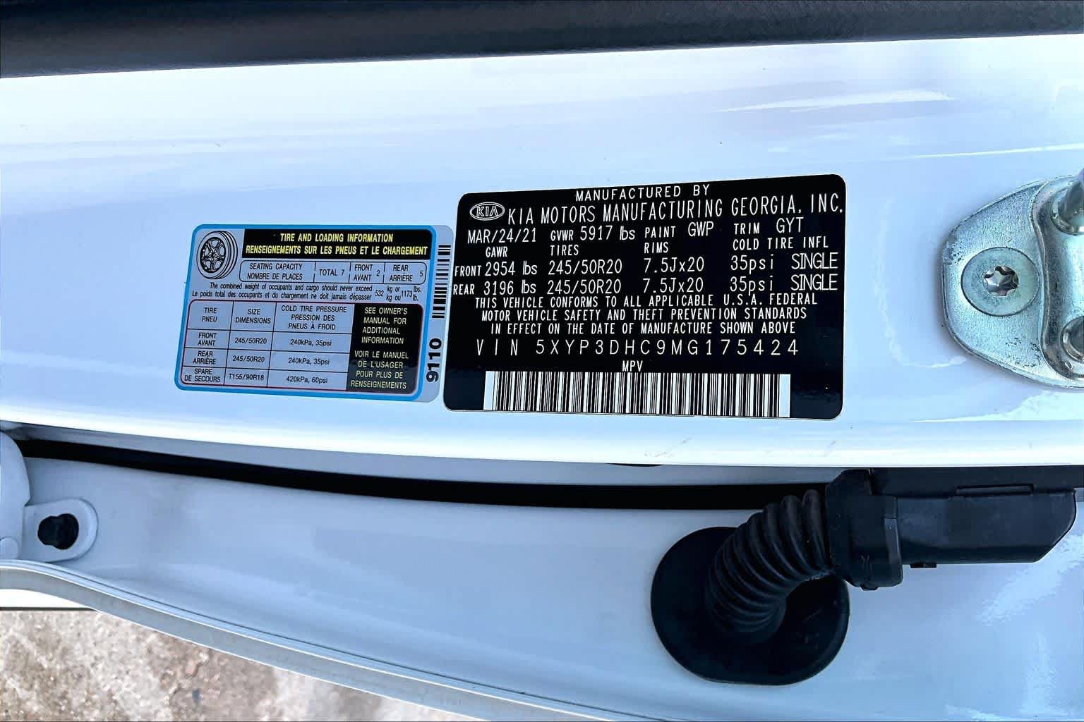 Used 2021 Kia Telluride EX w/ EX Premium Package AWD/4WD image 35