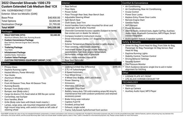 Used 2022 Chevrolet Silverado 1500 Custom w/ Rally Edition image 34