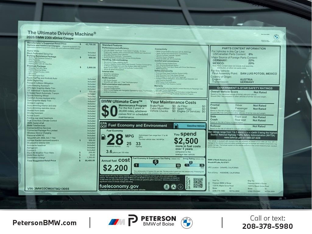 New 2026 BMW 230i xDrive Coupe AWD/4WD image 39