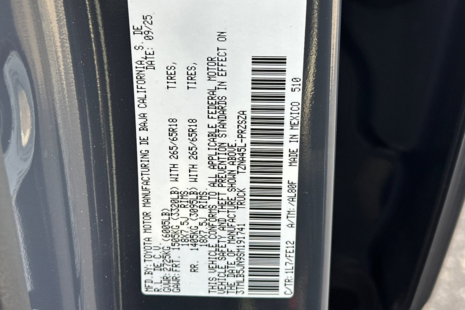 New 2025 Toyota Tacoma TRD Sport image 33