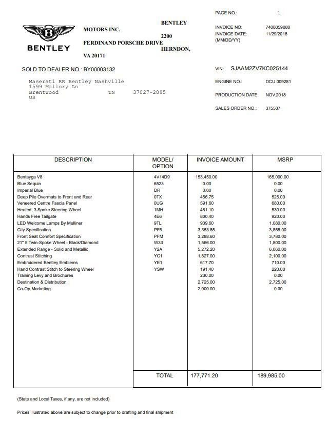 Used 2019 Bentley Bentayga image 6