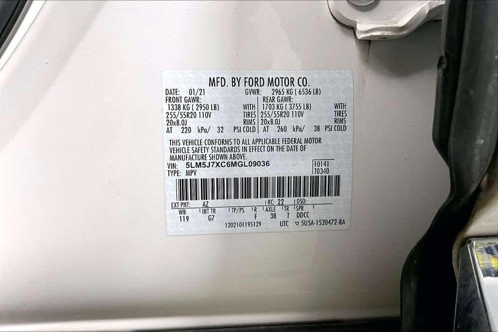 Used 2021 Lincoln Aviator Reserve w/ Equipment Group 201A image 32