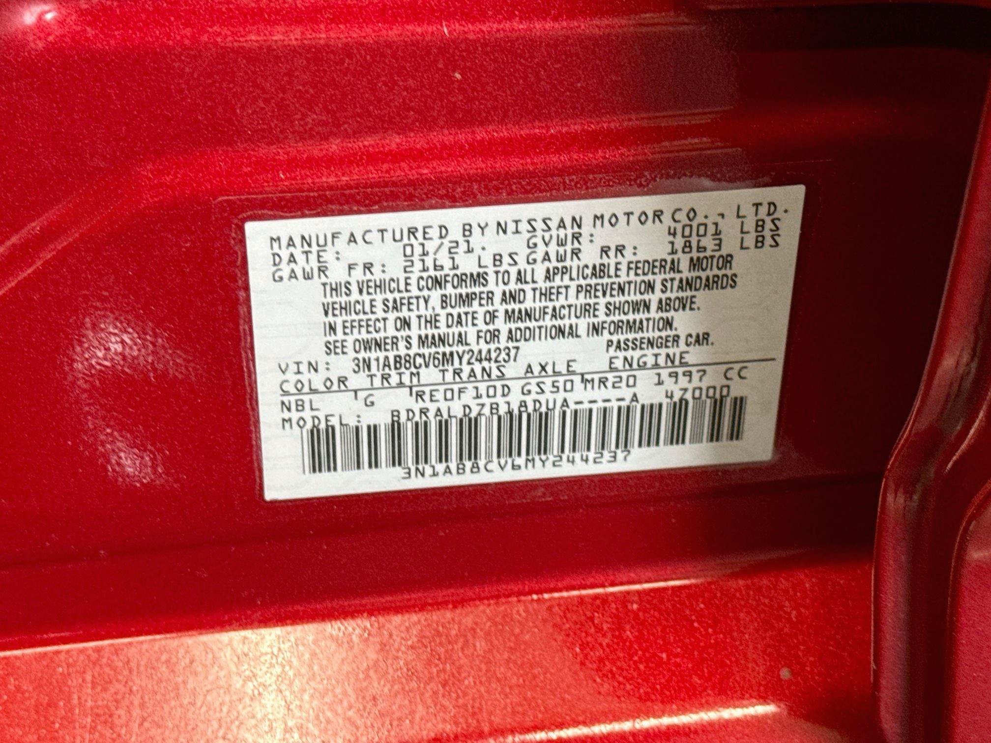 Used 2021 Nissan Sentra SV FWD image 12