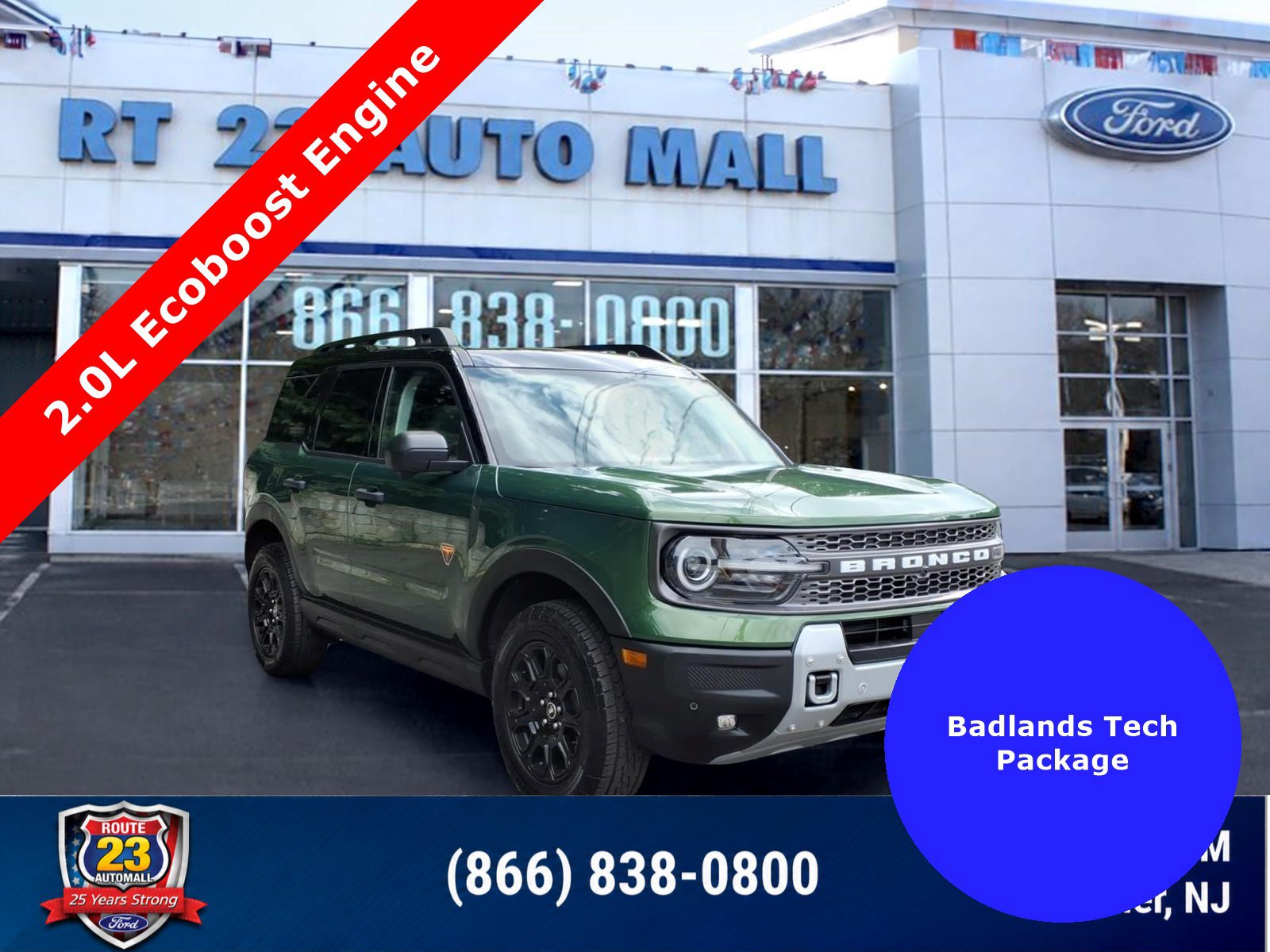 Certified 2025 Ford Bronco Sport Badlands w/ Badlands Tech Package AWD/4WD image 1