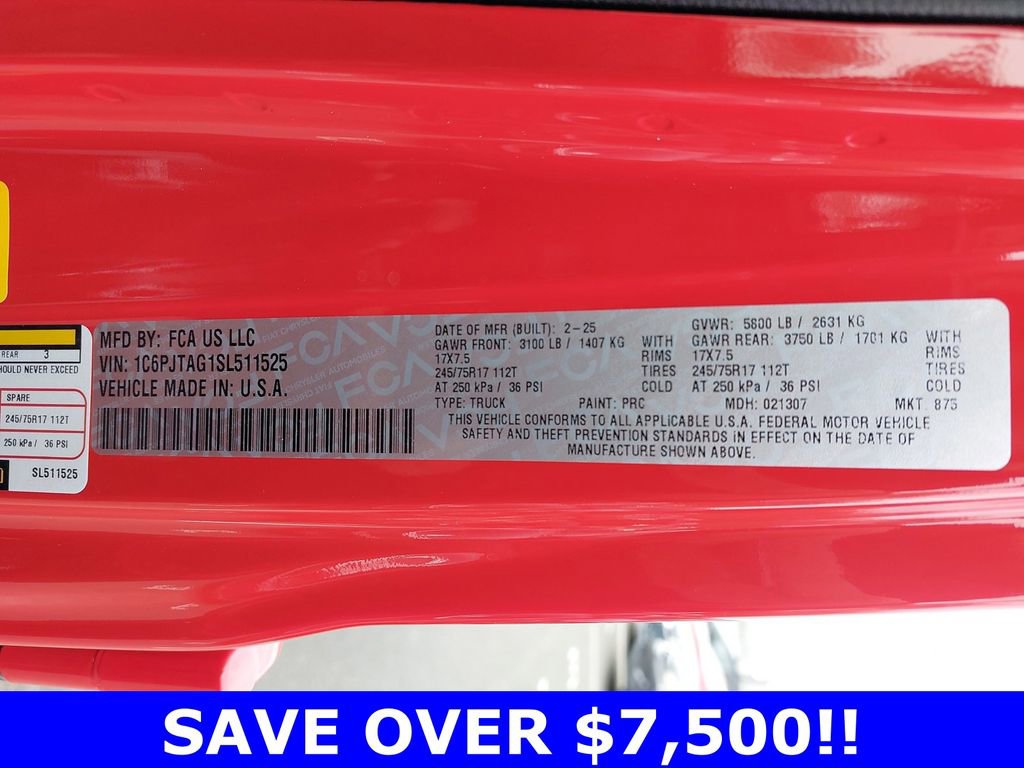 New 2025 Jeep Gladiator Sport AWD/4WD image 34