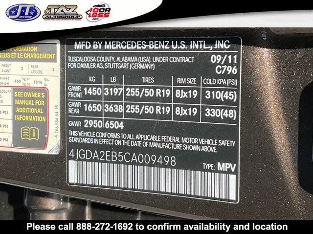 Used 2012 Mercedes-Benz ML 350 BlueTEC 4MATIC image 19