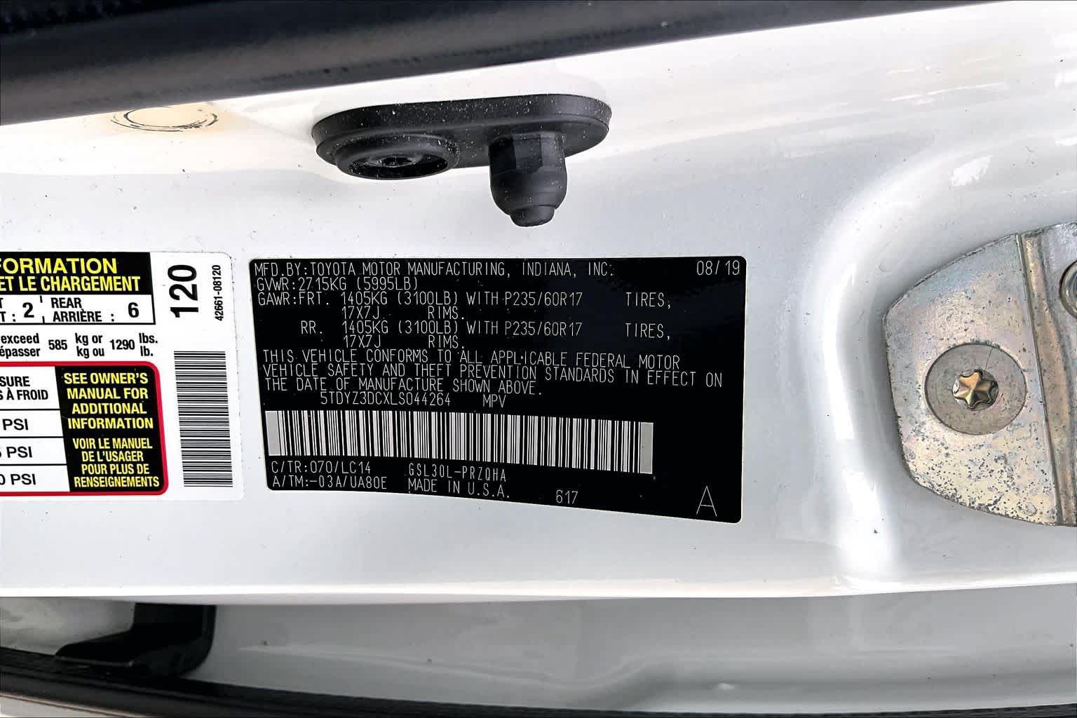 Used 2020 Toyota Sienna XLE Premium FWD image 35