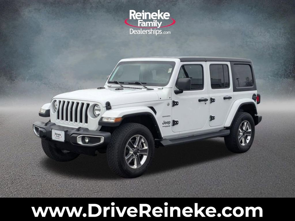 Used 2021 Jeep Wrangler Unlimited Sahara w/ Uconnect 4C Nav & Sound Group image 1