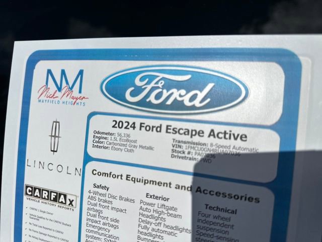 Certified 2024 Ford Escape Active image 24