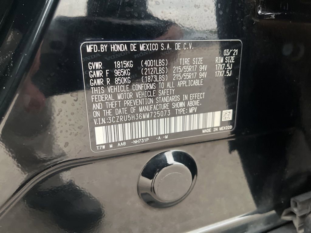 Certified 2021 Honda HR-V LX image 10