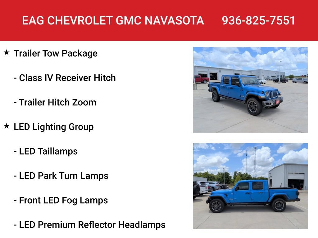 Used 2022 Jeep Gladiator Overland w/ LED Lighting Group AWD/4WD image 12