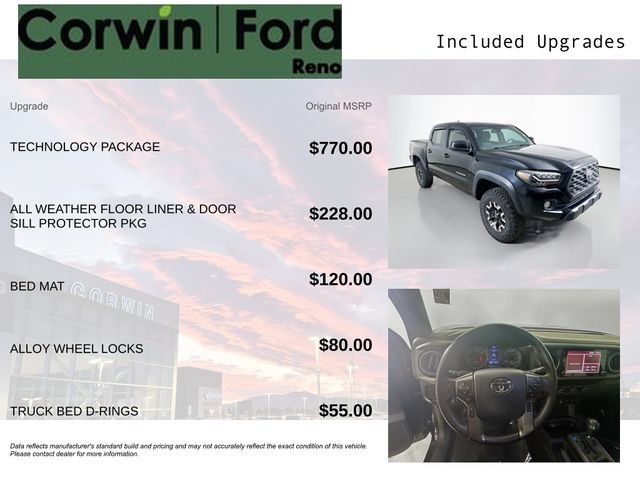 Used 2020 Toyota Tacoma TRD Off-Road w/ Technology Package AWD/4WD image 3