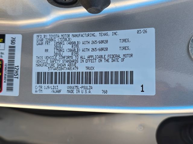 New 2026 Toyota Tundra Limited image 35