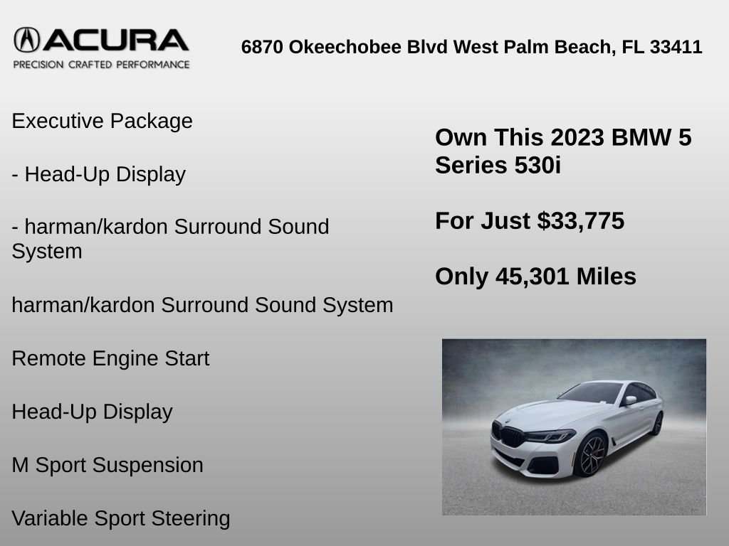 Used 2023 BMW 530i w/ Executive Package RWD image 18