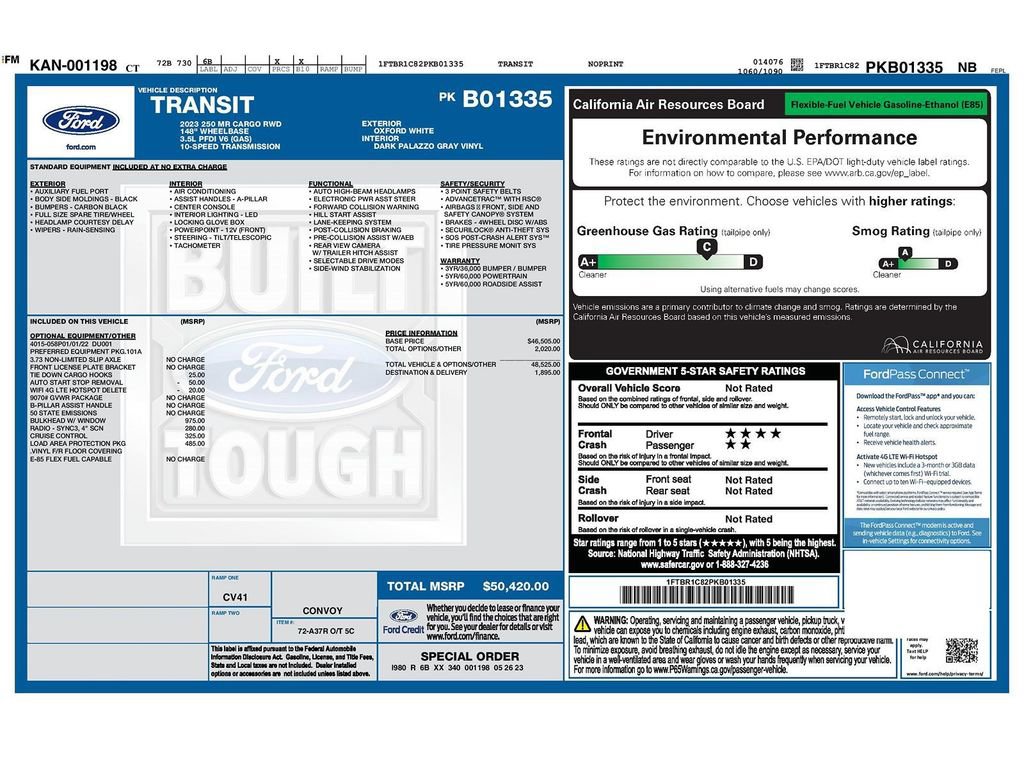 Used 2023 Ford Transit 250 Medium Roof w/ Load Area Protection Package image 32
