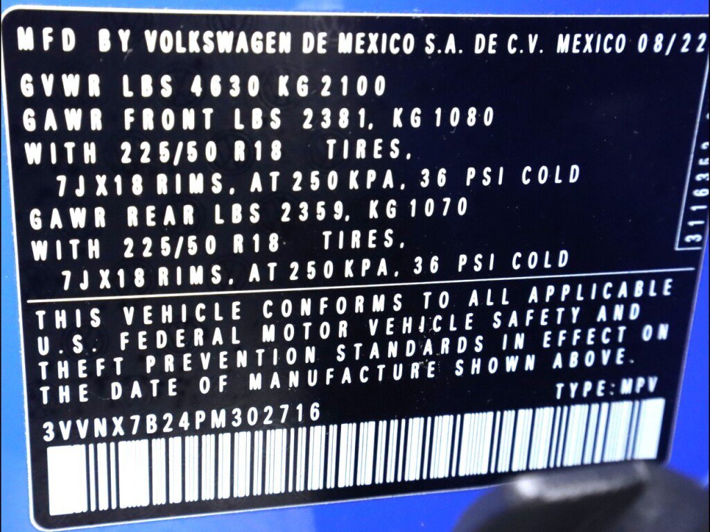 Used 2023 Volkswagen Taos SE w/ Panoramic Sunroof Package AWD/4WD image 46