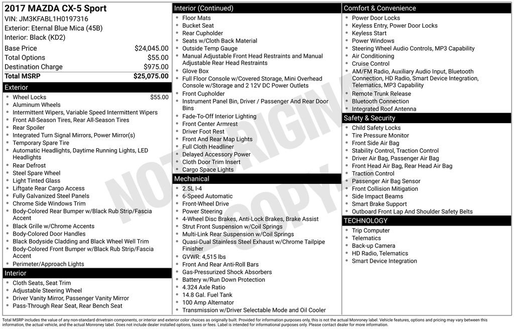 Used 2017 MAZDA CX-5 Sport image 38