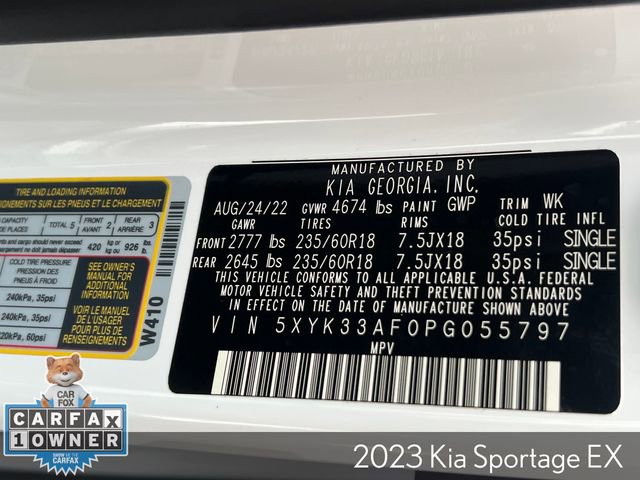 Used 2023 Kia Sportage EX image 35