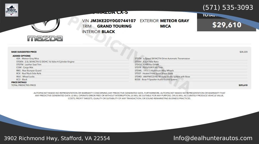 Used 2016 MAZDA CX-5 Grand Touring FWD image 37