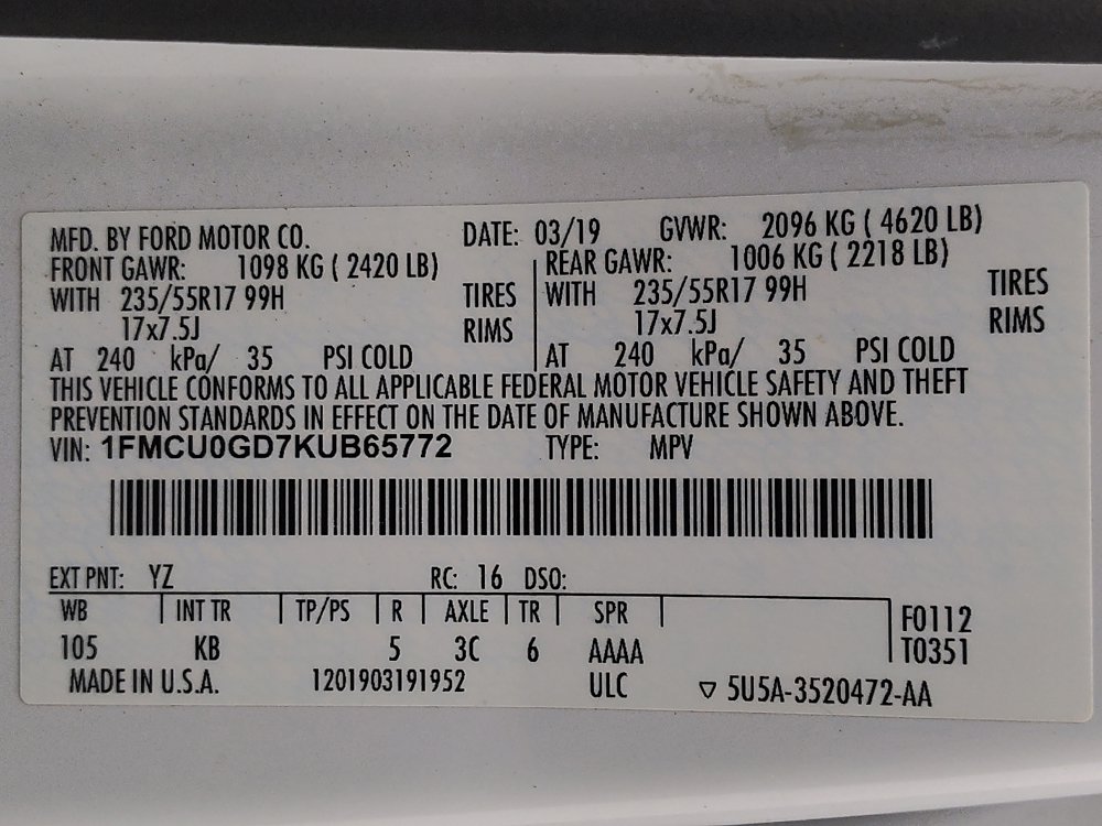 Used 2019 Ford Escape SE FWD image 33