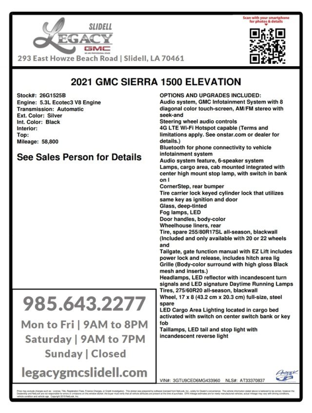 Used 2021 GMC Sierra 1500 Elevation AWD/4WD image 29
