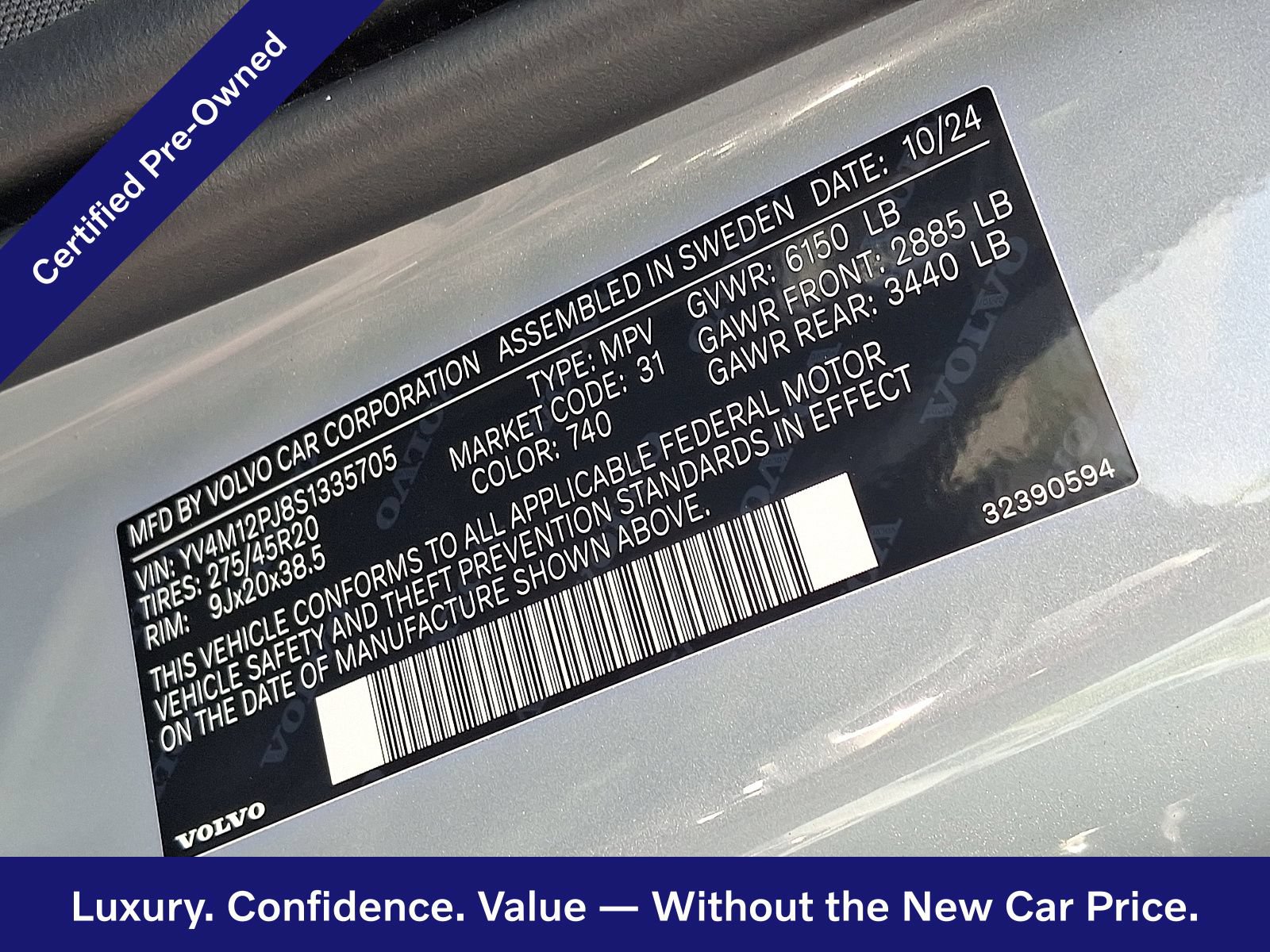 Certified 2025 Volvo XC90 B5 Core AWD/4WD image 28