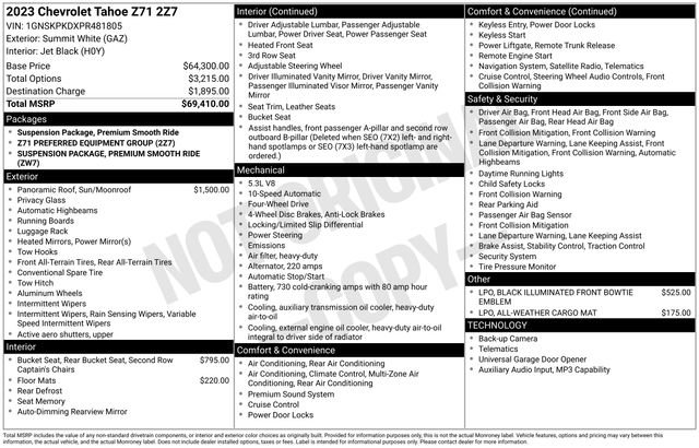 Used 2023 Chevrolet Tahoe Z71 image 26