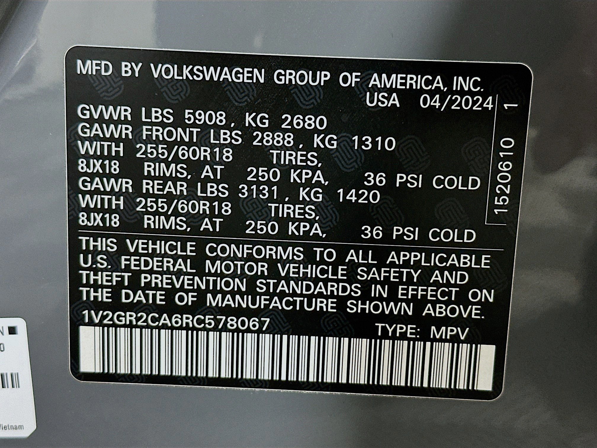 Used 2024 Volkswagen Atlas Peak Edition SEL image 40