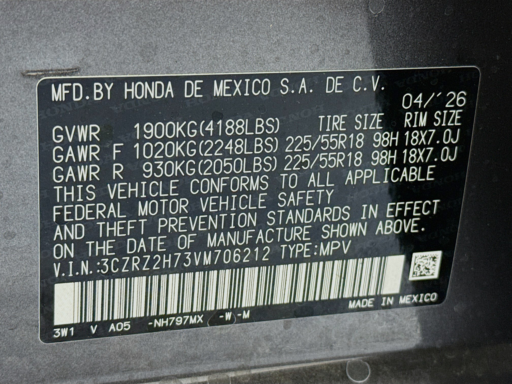 New 2027 Honda HR-V EX-L image 31