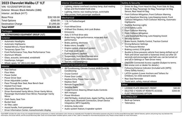 Used 2023 Chevrolet Malibu LT image 9