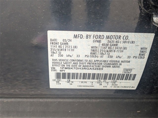 Used 2024 Ford Explorer XLT w/ Equipment Group 202A image 38