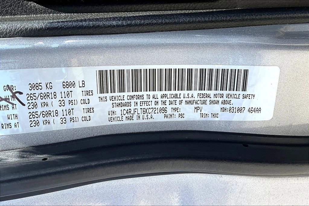 Used 2019 Jeep Grand Cherokee Trailhawk AWD/4WD image 20