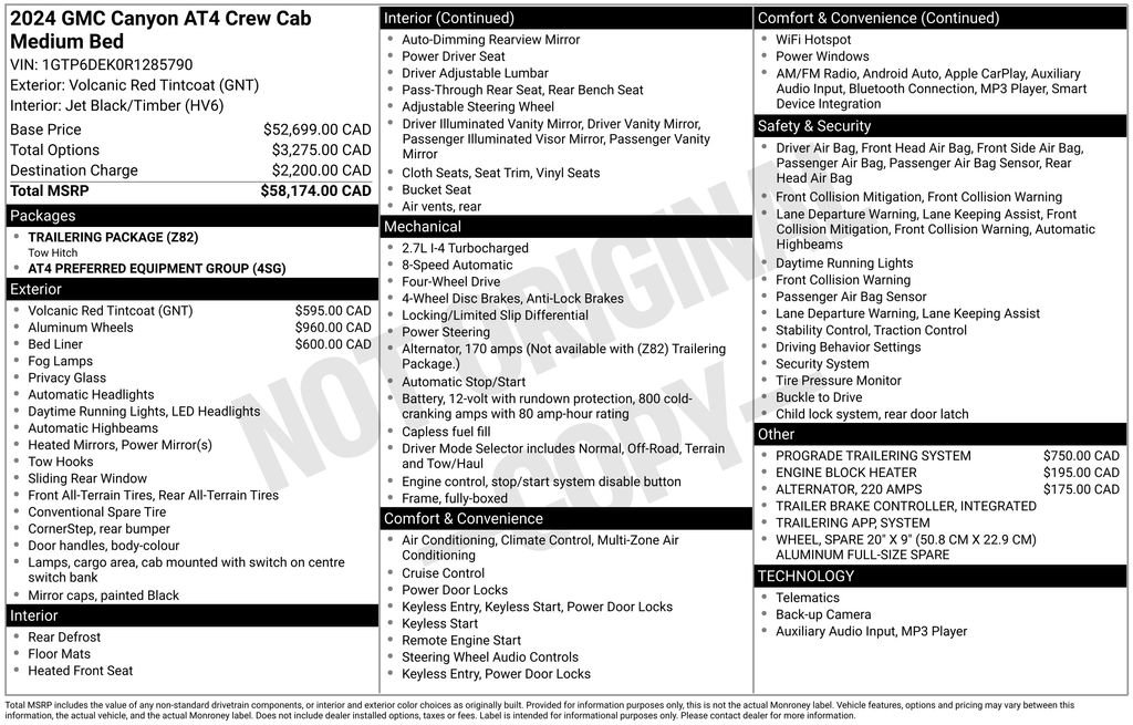 Used 2024 GMC Canyon AT4 image 9