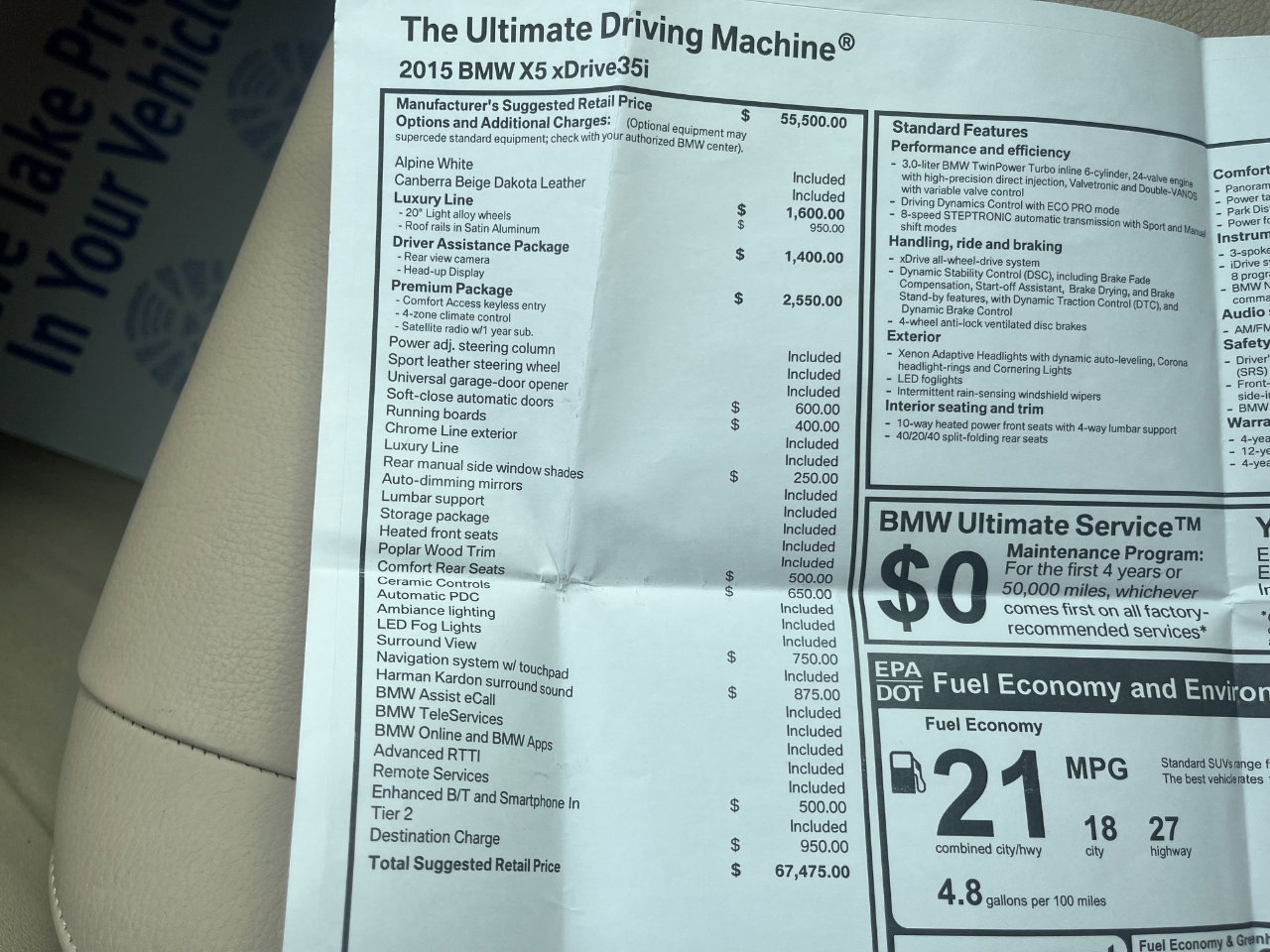 Used 2015 BMW X5 xDrive35i image 37