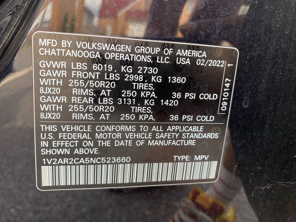 Used 2022 Volkswagen Atlas SEL R-Line image 35