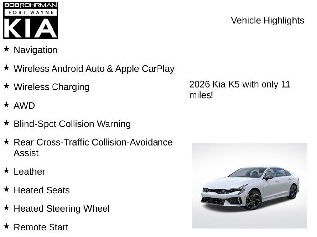 New 2026 Kia K5 GT-Line AWD/4WD image 7