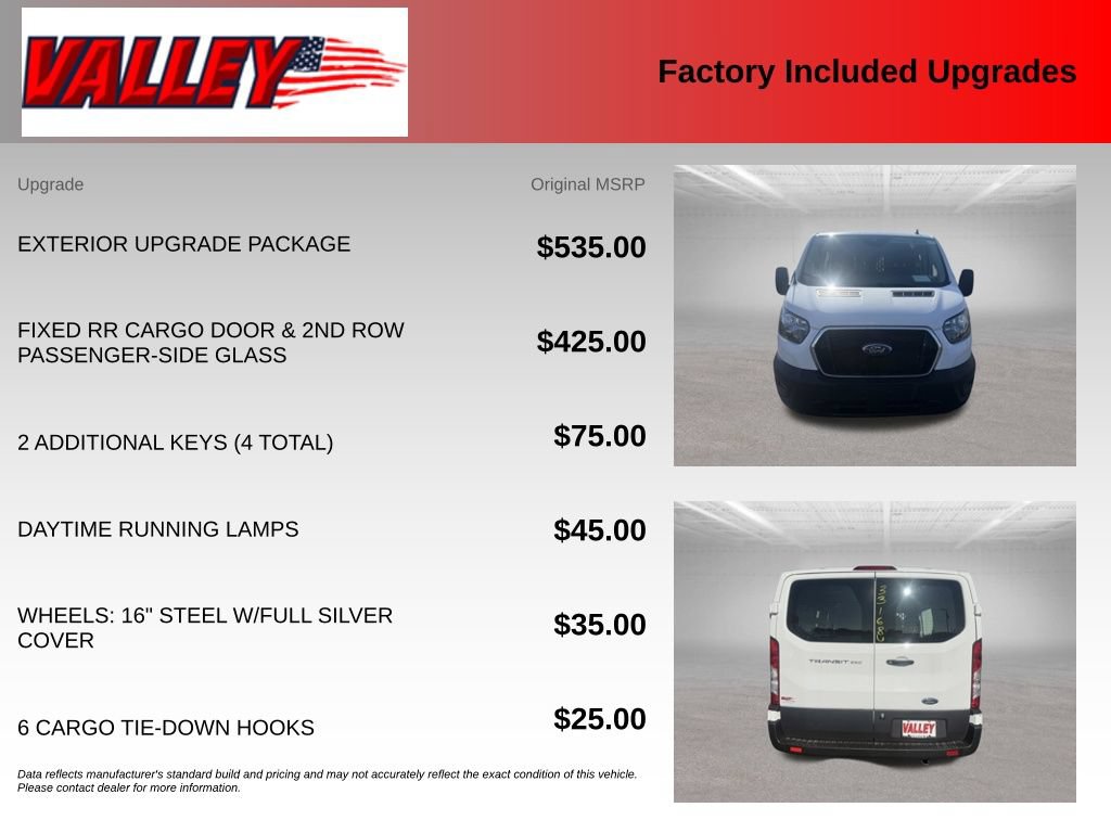 Used 2025 Ford Transit 250 Low Roof w/ Exterior Upgrade Package RWD image 5