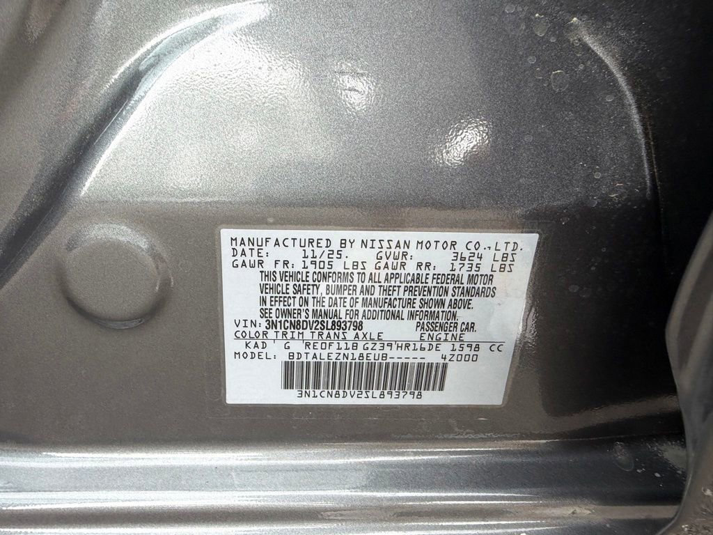 Used 2025 Nissan Versa S w/ Trunk Package FWD image 28